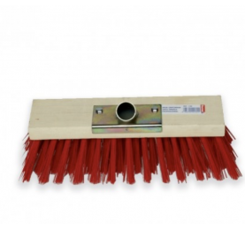 Balai cantonnier rouge