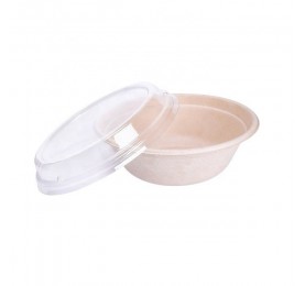 Couvercle dome bol bagasse,...